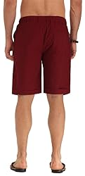 NITAGUT Men's Linen Casual Classic Fit Short