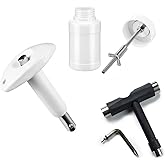 Lanties 3 Pcs Skate Bearing Tool Kit with Press Puller Cleaning Bottle | Press Tool for Installation, Puller for Removal, Cleaning Bottle, For Roller Skates Skateboard Scooters Maintenance