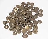 100 Sets KAM Size 20 T5 Resin Plastic Snaps Buttons Fasteners Punch Poppers for Cloth Diaper/Bibs/Unpaper Towels/Nappies/Buttons/Mama Pads (B12 - Metallic Bronze)