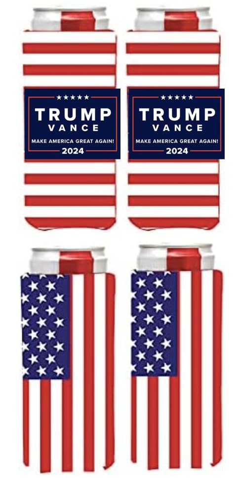 PKM - DONALD J TRUMP 2024 MAGA Fits 12oz Slim Cans