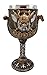 Atlantic Collectibles Norse Mythology Viking Odin Warlord Dragon Longship 8oz Resin Wine Goblet Chalice With Stainless Steel Liner