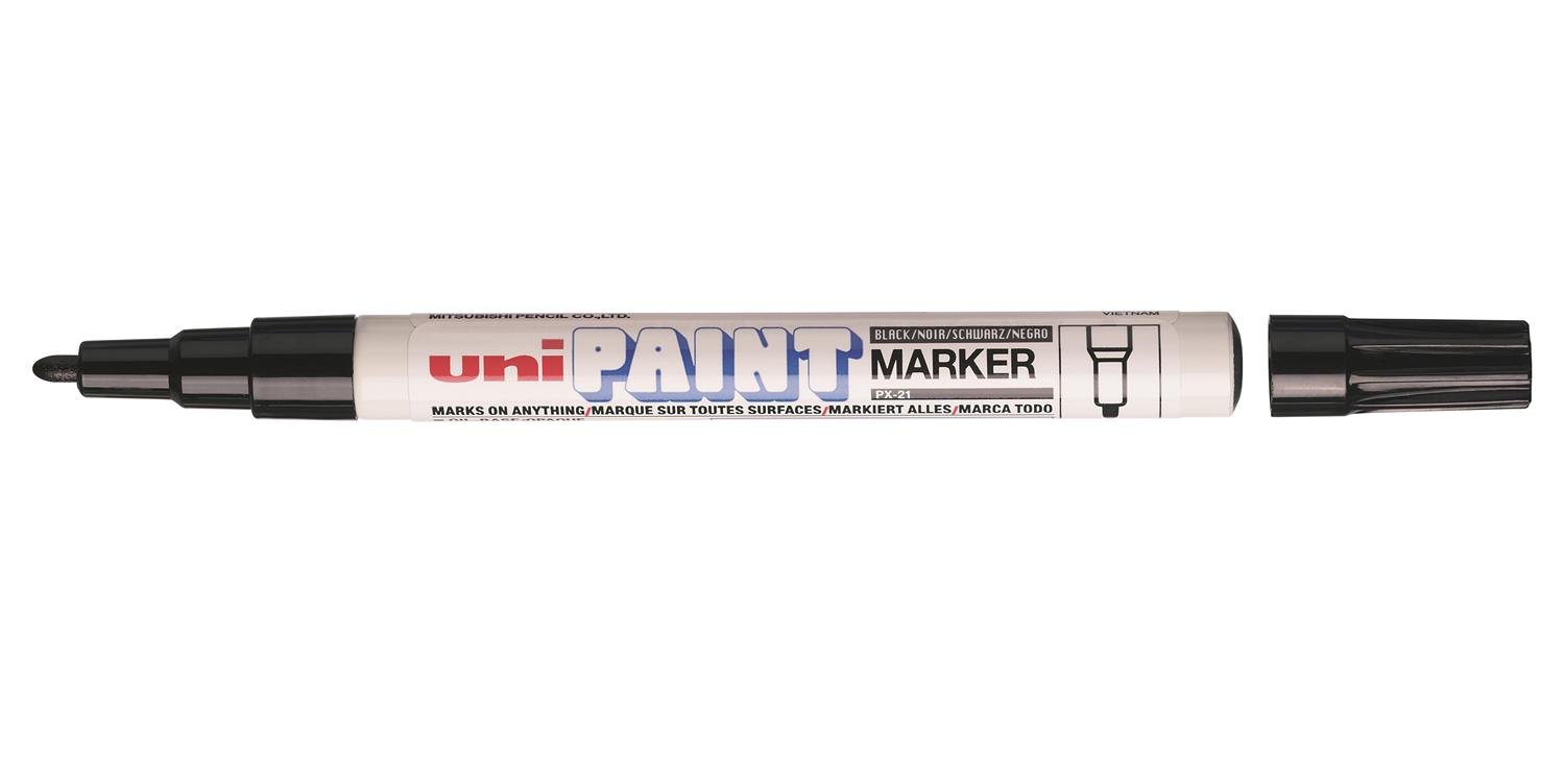 Uni-Ball Paint Marker Bullet Tip Fine Point PX21 Line Width 0.8-1.2mm Black Ref 9001952 [Pack 12]
