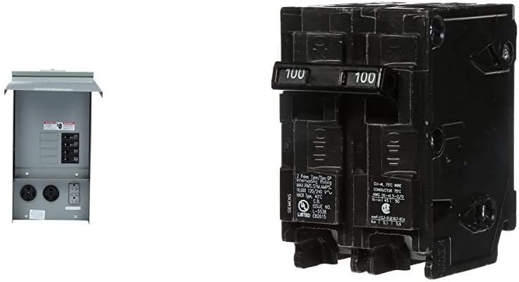 Siemens TL137US Talon Temporary Power Outlet Panel with a 20, 30, and 50-Amp Receptacle Installed, Unmetered - Circuit Breakers - 