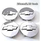 Shenwinfy for Chevy Center Caps, 3.25" Chrome Wheel Center Hub Cap for 18" 20" 22" 2007-2013 Chevy Surburban Silverado Tahoe