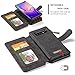 Galaxy S10 Case XRPow S10 Detachable Magnetic Leather Wallet Folio Flip Card Slot Case with Removable Slim Back Cover for Samsung Galaxy S10 (Black)