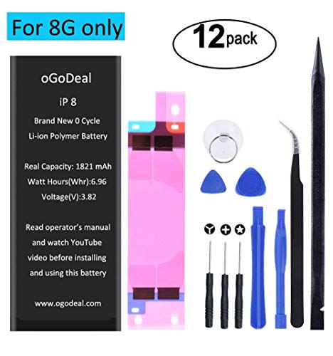 oGoDeal Battery Replacement Compatible for iPhone 8 Repair Kit A1863, A1905, A1906 1821mAh - Thumbnail 6
