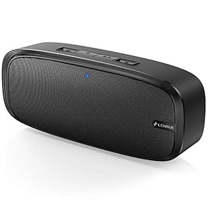 LENRUE Bluetooth Speaker, Wireless Portable Speaker with Loud Stereo Sound, Rich Bass, 12-Hour Playtime, Built-in Mic…