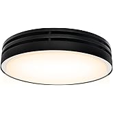Akicon Bathroom Exhaust Fan with Light, 110CFM, 2.0 Sones for Ceiling, 1000lm Dimmable LED Light and 150lm Nightlight Dual Color Bathroom Vent Fan for Home, Round, Black