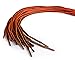 OrthoStep Oval Athletic Black/Neon Orange Pipe 54 inch Shoelaces 2 Pair Pack