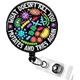 Funny Badge Reel - What Doesn't Kill You Mutates and Tries Again - Virus Humor Badge ID Holder for Lab Techs, Nurses, ER Staff, Trauma Teams, Microbiologists, Science Lovers, Teachers
