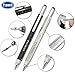 Screwdriver Pen Pocket Multi Tool Kit 6 in 1 - (2 Pack) Multi-Functional DIY Tool Set with Screwdriver, Stylus, Level Tool, Screwdriver Set & Tool Ruler with Phillips Flathead Bit - Perfect Mens Gift