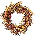 The Wreath Depot Saranac Berry Fall Front Door Wreath, 22 Inches, Beautiful White Gift Box Included