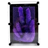 Adorox Plastic Pin Art Board Novelty Toy Fun Kids Multiple Colors Sizes (4 X 5 Inches, Purple)