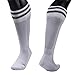 Lian LifeStyle Girl's 1 Pair Knee Length Sports Athletics Socks Striped 003 XXS/XS/S/M