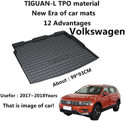 AUNAZZ/Trunk Mat Cover TPO Material Rubber Rear Trunk Cargo Liner Trunk Tray Floor Mat Cover 1 PCS Antibacterial, Waterproof, Odorless