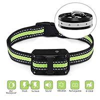 FIMITECH Dog Bark Collar, 5 Adjustable Levels Anti-Barking Collar with Beep, Vibration and Shock Modes, Rechargeable and Waterproof No Barking Collar for Large, Medium and Small Dogs