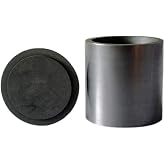 OTOOLWORLD Smelting Lab Graphite Crucible with Cover Lab Supply 40MM X 40MM
