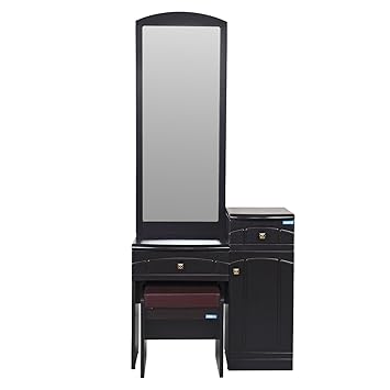 Spacewood Eva Dressing Table with Stool (Natural Wenge)