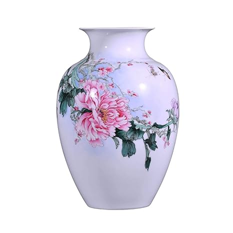 Gym Vase Ceramic Hand Painted New Chinese Vase Living Room Flower