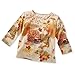 Collections Etc Women's Fall Covered Bridge Sequin 3/4 Sleeve Top