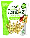 Sprout Organic Crinklez Toddler Snacks, Cheesy Spinach, 1.48 Ounce Bag (Single)