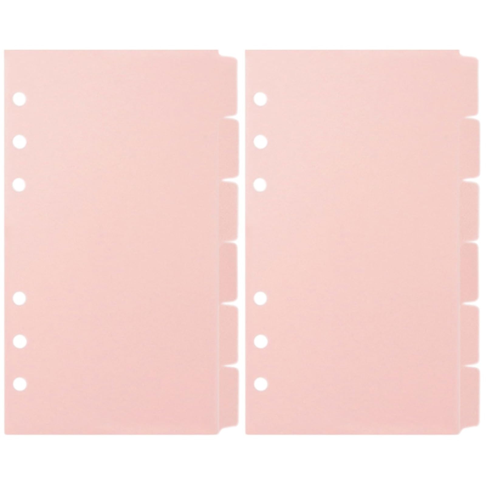 Operitacx Pink Plastic Binder Dividers with Tabs for 6 Ring Binders and Notebooks 12 Pack A5 Size Organiser Inserts for Office School and Home Filing