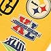 NFL Pittsburgh Steelers 6X Champ Terrible Towel, Black/Gold, 24