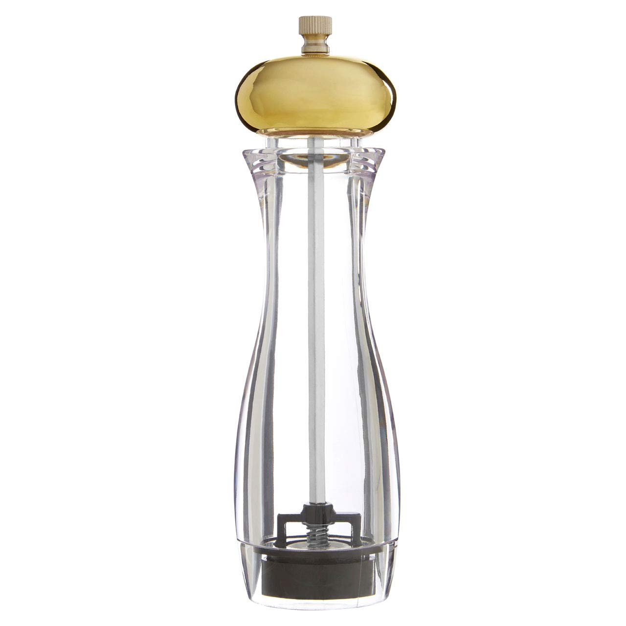 Premier Housewares Salt and Pepper Grinder, Ceramic, Metal - Gold, Medium