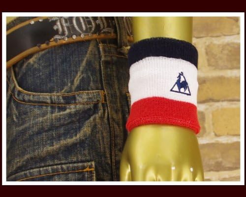 Amazon Co Jp ルコックスポルティフ Le Coq Sportif フランス スポーツブランド リストバンド メンズ Qa rwn トリコロール Nosize 服 ファッション小物
