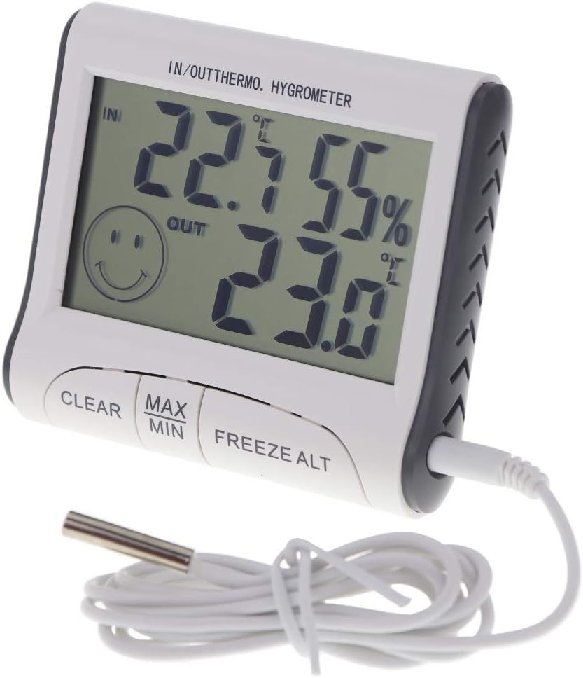 Digital Wine Cellar Thermometer Hygrometer With Max Min Temperature