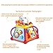 JOYIN Baby Toddler Activity Center Musical Activity Cube Play Learning Center Toy 15 in 1 Interactive Educational Activity Pyramid Multi-Functions with Lights Sounds