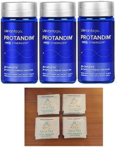 THREE Protandim NRF2 Synergizer Bottles + 4 FREE Quit Tea Samples - Final Sale