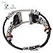 Smatiful Ionic Fancy Bands (Small Mediume Large XL are All Ok) with Stainless Steel Clasp and Gunmetal Parts for Women, Adjustable Replacement Leather Watch Band for Fitbit Ionic, Classic Black