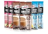 FlapJacked Protein Smoothie Mix With Greek Yogurt, Variety Pack, 6 Count
