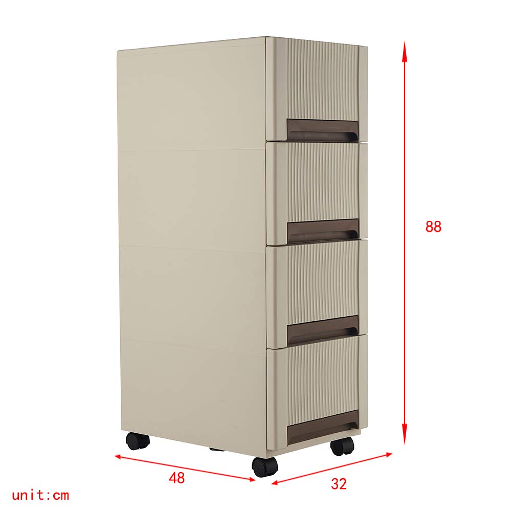 DoubleBlack 1 Cajones Armario Mueble Cajonera Plastico Almacenaje con