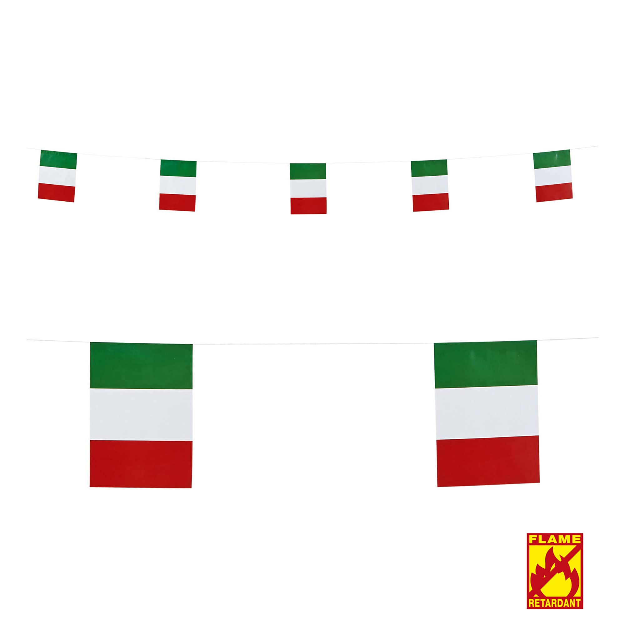 Widmann Costume Bunting Flags Italy Euro 2016 accessories Football Carnival