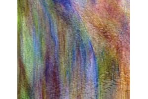 Purple, Blue, Green, Clear Streaky Granite Wissmach Stained Glass Sheet - 8" X 12" (.67sf) by Stallings Stained Glass