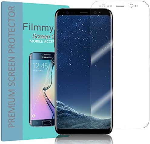 Galaxy S8 Edge Screen Protector [No Glass], Filmmy [Full Cover] [No Foam] [Anti Scratch] High Definition Screen Protector Samsung Galaxy S8