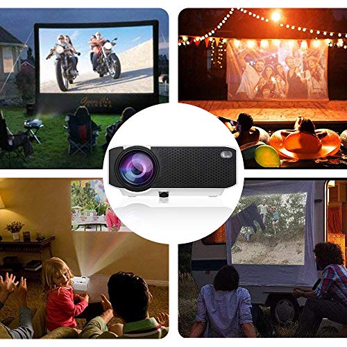 Projector, Turewell Mini Projector, 2000 Lumens Portable LED Projector Support 1080P HDMI USB VGA AV, Multimedia Theater LCD Video Projector for Home Cinema, TV, Laptop, iPhone & Android Smartphone - Thumbnail 4