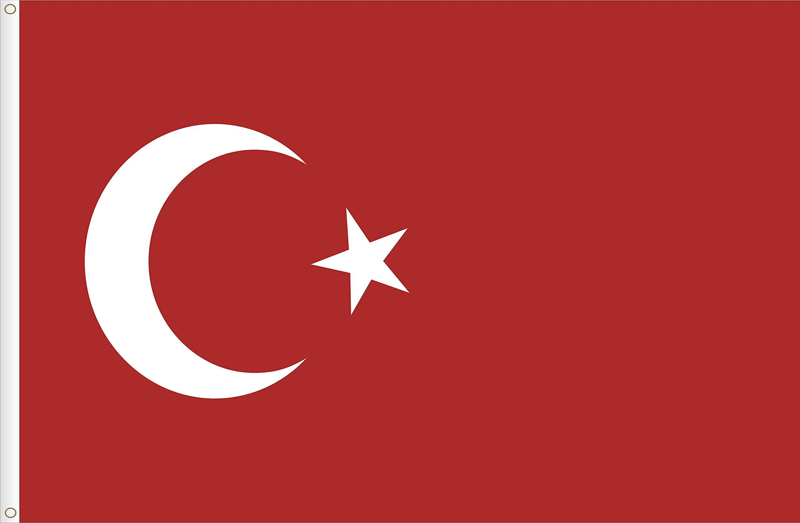 FLAG OF TURKEY. PREMIUM SATIN QUALITY. BIG SIZE 150X90