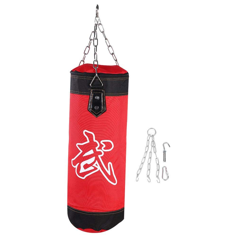 Dilwe 3+1 Boxing Pouching Bag, Empty Chain Hollow Hanging Taekwondo Boxing Training Fitness Pouch Sand Bag