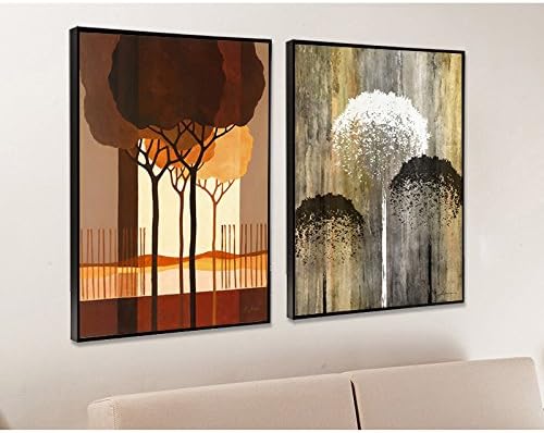 Patined Decorative Painting And Modern Minimalist Living Room