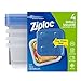 Ziploc Food Storage Meal Prep Containers with One Press Seal, for Travel and Organization, Dishwasher Safe, Small Square, 4 Count