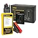 AUTOOL BT460 Automotive Battery Tester Support 12V & 24V Cars, Motorcycle, SUVs, Minivans, Heavy Duty Trucks & Boats with 4