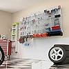 TORACK Pegboard Wall Organizer 4 Ft. Garage Metal Pegboard Organizer Utility Tool Storage Kit With Toolboard Hooks Accessories Wall Mounted Storage Bins Paper Towel Holder Overhead Shelf - View #9