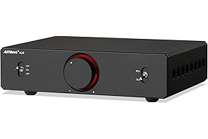 AIYIMA A20 2.1 Channel Power Amplifier,300Wx2 HiFi Fully Balanced Stereo Amp with Adjustable HPF⋐ Out,PFFB+TPA3255 Class D Amp,XLR/RCA Inputs,12V Trigger&Bypass Functions