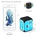 Travel Adapter, Universal Travel Adapters All-in-one Worldwide Chargers for US UK AU EU with Dual USB Charging Ports Universal AC Socket - Safety Fused(blue)