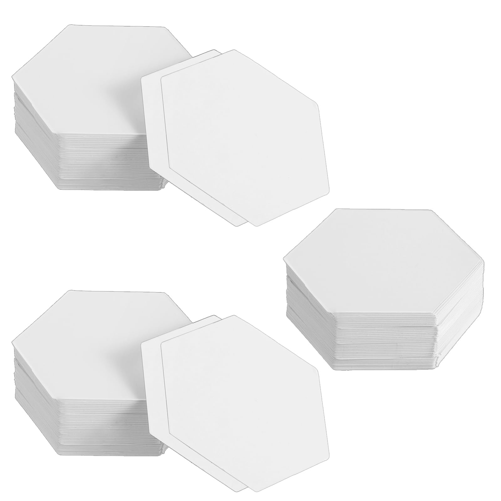 300 Pcs Paper Piecing Hexogon Quilting Templates 1 Inch White Paper Patchwork Templates Piece Supplies for Quilting DIY Patchwork Sewing Crafts Ideas Splicing Shapes