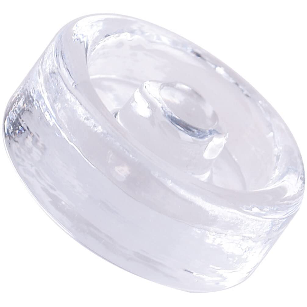 HEMOTON Fermentation Weights for Wide Mouth Jars - Glass Mason Jar Weights with Easy Grip Handles for Sauerkraut Kimchi and Pickling - Reusable Fermenting Lid Accessory