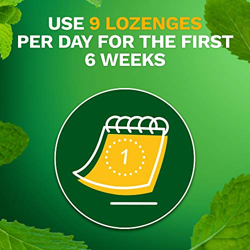Mini Nicorette Nicotine Lozenge Stop Smoking Aid, 4 mg, Mint Flavored Smoking Cessation Product, 81 Count - Thumbnail 5